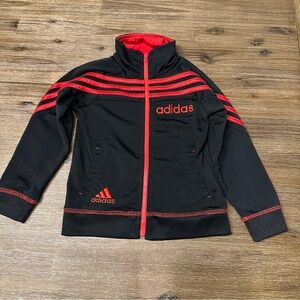 3/27$ Adidas Toddler Red and Black Track Zip-Up size 4T